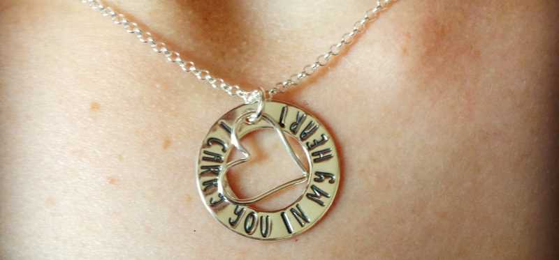 Although we never knew you, we still love you. A commemorative necklace my wife wears for the miscarriage.